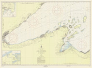West End of Lake Superior 1955 Lake Superior Harbor Chart Reprint Great Lakes 9 - 96