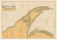 Big Bay Point to Ontonagon 1914 Lake Superior Harbor Chart Reprint Great Lakes 9 - 94old