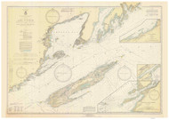 Grand Portage Bay to Lamb Island 1932 Lake Superior Harbor Chart Reprint Great Lakes 9 - 98old