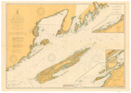 Grand Portage Bay to Lamb Island 1909 Lake Superior Harbor Chart Reprint Great Lakes 9 - 98old