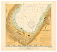 Munising Harbor 1913 Lake Superior Harbor Chart Reprint Great Lakes 9 - 932