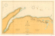 Huron Bay and Huron Islands 1927a Lake Superior Harbor Chart Reprint Great Lakes 9 - 942