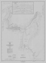 Keweenaw Waterway 1973 Lake Superior Harbor Chart Reprint Great Lakes 9 - 944