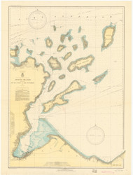 Apostle Islands 1935 Lake Superior Harbor Chart Reprint Great Lakes 9 - 961