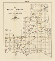 Indian Territory - Progress of Townsite Appraisements 1902 Oklahoma Regional