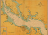 Potomac River 2 Piney Point to Lower Cedar Point 1907 - Old Map Nautical Chart AC Harbors 558 - Chesapeake Bay