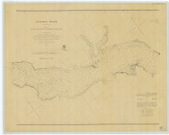 Potomac River 2 from Piney Point to Lower Cedar Point 1862d - Old Map Nautical Chart AC Harbors 389 - Chesapeake Bay