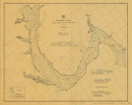 Potomac Point 3 from Lower Cedar Point to Indian Head 1905 - Old Map Nautical Chart AC Harbors 390 - Chesapeake Bay