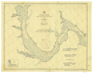 Potomac Point 3 from Lower Cedar Point to Indian Head 1906 - Old Map Nautical Chart AC Harbors 390 - Chesapeake Bay