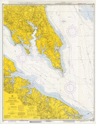 Potomac River 1 Chesapeake Bay to Piney Point 1973 - Old Map Nautical Chart AC Harbors 557 - Chesapeake Bay