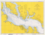 Potomac River 2 Piney Point to Lower Cedar Point 1973 - Old Map Nautical Chart AC Harbors 558 - Chesapeake Bay
