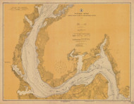 Potomac River 3 Lower Cedar Point to Mattawoman Creek 1916 - Old Map Nautical Chart AC Harbors 559 - Chesapeake Bay
