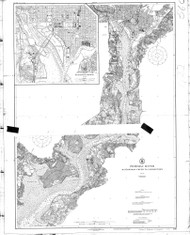 Potomac River 4 Mattawoman Creek to Georgetown 1922 - Old Map Nautical Chart AC Harbors 560 - Chesapeake Bay