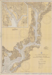 Potomac River 4 Mattawoman Creek to Georgetown 1935 - Old Map Nautical Chart AC Harbors 560 - Chesapeake Bay