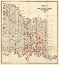 Tribal Territory - Chickasaw Nation 1900 Oklahoma Regional