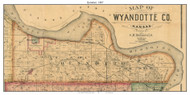 Quindaro, Kansas 1887 Old Town Map Custom Print - Wyandotte Co.