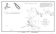 San Francisco Bay (BW) 1851 - Old Map Nautical Chart PC Harbors 675 - California
