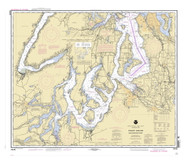 Puget Sound - Southern Part 2003 - Old Map Nautical Chart PC Harbors 6460 - Washington