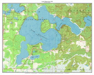 Lake Minnewana 1970 - Custom USGS Old Topo Map - Minnesota - Big Sandy
