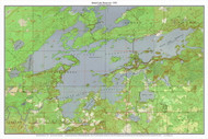 Island Lake Reservoir 1953 - Custom USGS Old Topo Map - Minnesota - Duluth Area