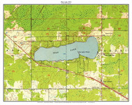 Pike Lake - St Louis Co 1953 - Custom USGS Old Topo Map - Minnesota - Duluth Area