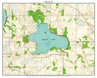 Roberts Lake - Rice Co 1960 - Custom USGS Old Topo Map - Minnesota - Mankato Area