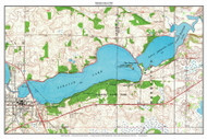 Sakatah Lake 1966 - Custom USGS Old Topo Map - Minnesota - Mankato Area