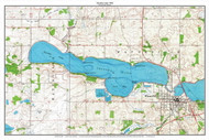 Tetonka Lake 1966 - Custom USGS Old Topo Map - Minnesota - Mankato Area