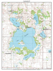 Lake Elizabeth 1982 - Custom USGS Old Topo Map - Minnesota - Willmar Area