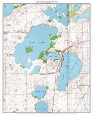 Eagle Lake - Willmar 1958-1982 - Custom USGS Old Topo Map - Minnesota - Willmar Area