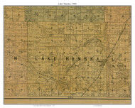 Lake Hanska, Brown Co. Minnesota 1900 Old Town Map Custom Print - Brown Co.