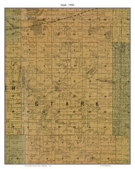 Stark, Brown Co. Minnesota 1900 Old Town Map Custom Print - Brown Co.