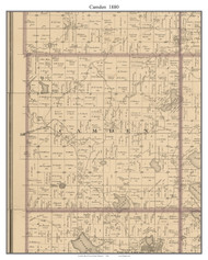 Camden, Carver Co. Minnesota 1880 Old Town Map Custom Print - Carver Co.