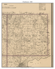 Chanhassen, Carver Co. Minnesota 1880 Old Town Map Custom Print - Carver Co.