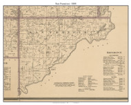 San Francisco, Carver Co. Minnesota 1880 Old Town Map Custom Print - Carver Co.