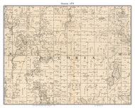 Decoria, Blue Earth Co. Minnesota 1879 Old Town Map Custom Print - Blue Earth Co.