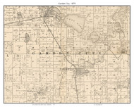 Garden City, Blue Earth Co. Minnesota 1879 Old Town Map Custom Print - Blue Earth Co.