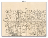Lime, Blue Earth Co. Minnesota 1879 Old Town Map Custom Print - Blue Earth Co.