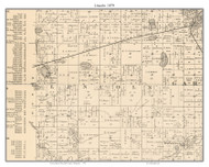 Lincoln, Blue Earth Co. Minnesota 1879 Old Town Map Custom Print - Blue Earth Co.