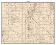 Lyra, Blue Earth Co. Minnesota 1879 Old Town Map Custom Print - Blue Earth Co.