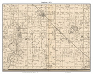 Mapleton, Blue Earth Co. Minnesota 1879 Old Town Map Custom Print - Blue Earth Co.