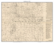 McPherson, Blue Earth Co. Minnesota 1879 Old Town Map Custom Print - Blue Earth Co.