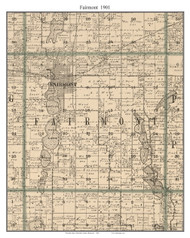Fairmont, Martin Co. Minnesota 1901 Old Town Map Custom Print - Martin Co.