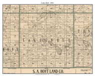 Lake Belt, Martin Co. Minnesota 1901 Old Town Map Custom Print - Martin Co.