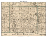 Silver Lake, Martin Co. Minnesota 1901 Old Town Map Custom Print - Martin Co.