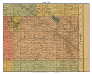 Alban Milbank, South Dakota 1899 Old Town Map Custom Print - Grant Co.