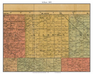 Kilborn, South Dakota 1899 Old Town Map Custom Print - Grant Co.
