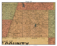 Mazeppa, South Dakota 1899 Old Town Map Custom Print - Grant Co.
