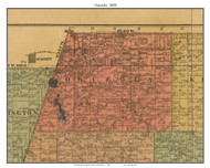 Osceola, South Dakota 1899 Old Town Map Custom Print - Grant Co.