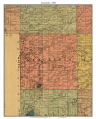 Stockholm, South Dakota 1899 Old Town Map Custom Print - Grant Co.